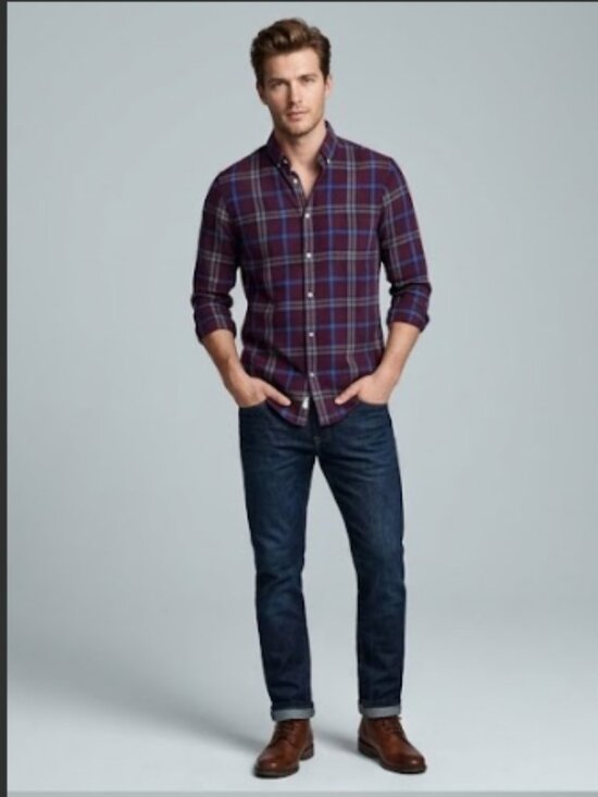 H&M Other - H&M Plaid Shirt Mens Long Sleeve XS
